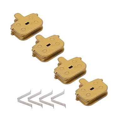 Imagem de KIMISS 4 Conjuntos Adequados para Mountain Bike, Todas As Pastilhas de Freio a Disco de Metal para M355 M446 - Pastilhas de Freio de Bicicleta de Baixo Ruído e Alto Desempenho Com Dissipação de Calor