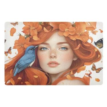 Imagem de Joisal Tapetes de porta internos de outono laranja para entrada de casa, tapetes absorventes para cães, tapete de porta da frente ao ar livre, decoração de varanda frontal