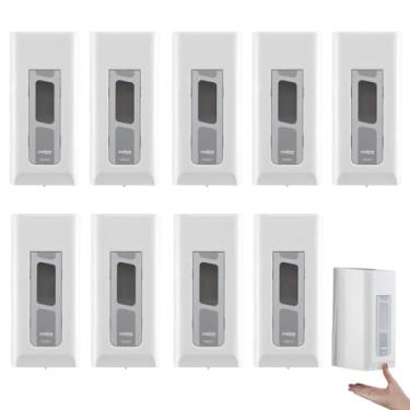 Imagem de Kit com 10 Dispenser para Sabonete Líquido ou Álcool Gel Com Reservatório 800ml Branco