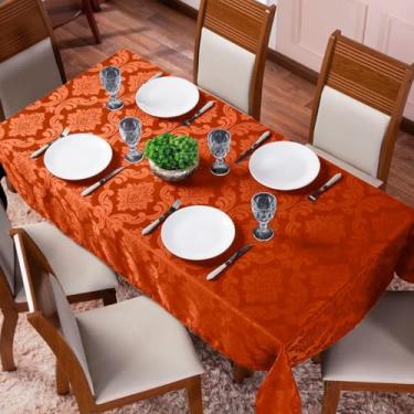 Imagem de Toalha de mesa retangular de 2 metros, jacquard em 6 lugares