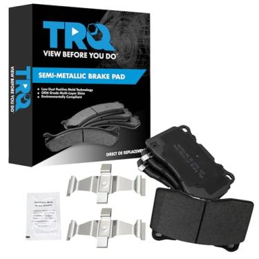 Imagem de TRQ Conjunto de pastilhas de freio metálicas Front Posi para Camaro/CTS / G8 / Genesis Coupe/Impreza/Lancer Evolution/Mustang/Regal / S60 / STS / V70 / WRX STI