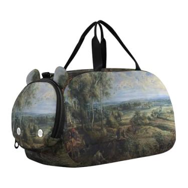 Imagem de Rubens Painting Diana Hunt Bolsa de transporte para meninos, bolsas noturnas, para meninas, para viagens, crianças, dança, duffle, Rubens Chateau Het Steen Hunter, Clássico