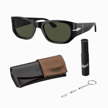 Imagem de Persol Óculos de sol em forma de travesseiro PO3307S com kit oficial de óculos