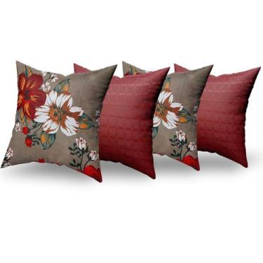 Imagem de Almofadas Decorativas 4 Unidades Com Ziper e Refil Silicone - RT MAGAZ
