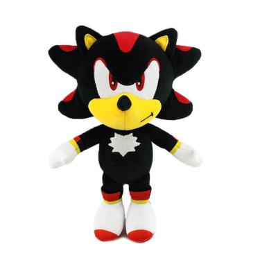 Imagem de Brinquedo de boneca de pelúcia Black Sonic 25-35 cm Soft Hedgehog Plush