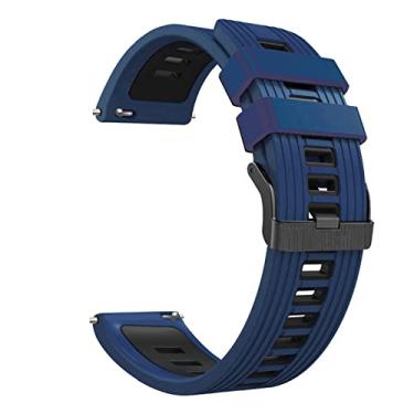 Imagem de FULNES Pulseira de relógio inteligente pulseiras de silicone para Zeblaze NEO 3/Stratos/GTR2 pulseiras pulseira de 22 mm (cor: estilo I, tamanho: para Zeblaze NEO 3)