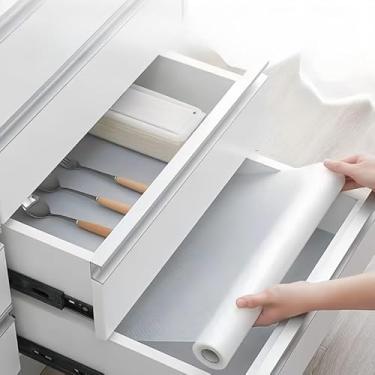 Imagem de Forro Antiderrapante Para ArmáRio, Gaveta, Geladeira E Guarda Roupas Transparente(Tapete protetor)