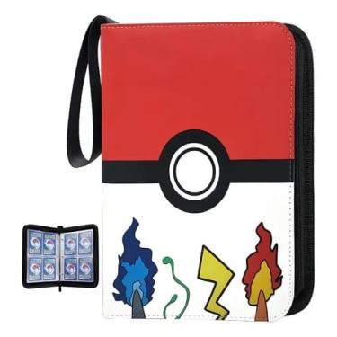 Imagem de Fichário com 400 espaços para card game 50 folhas VERMELHO