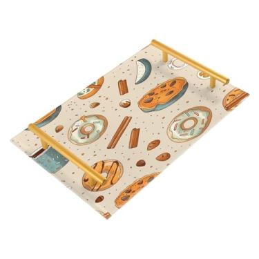 Imagem de xigua Bandeja de banheiro de abóboras de outono com alças bandeja de servir antiderrapante para mesa de centro, organizador de bancada de cabeceira bandeja de decoração de acrílico para decoração de