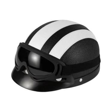 Imagem de Capacete Vintage Unissex De Couro Leve E Quente Para Inverno, Capacete