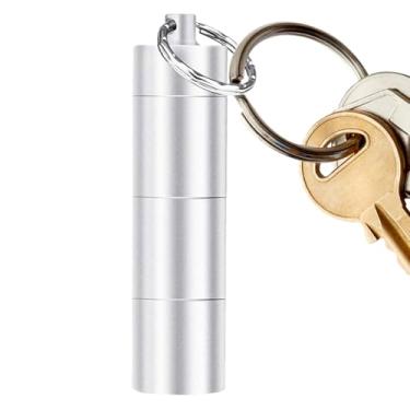 Imagem de Porta-Comprimidos | Com Comportamentos Múltiplos Hermético E Argola - Organizador Portátil para Suplementos e Vitaminas,para Escritório Escola Viagem Acampamento Caminhada