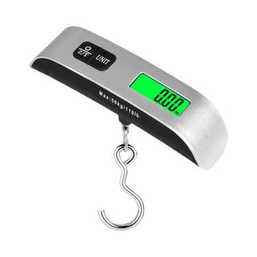 Imagem de Balança Digital Portátil De 50kg (110lb) Com Display LCD Para Bagagem 