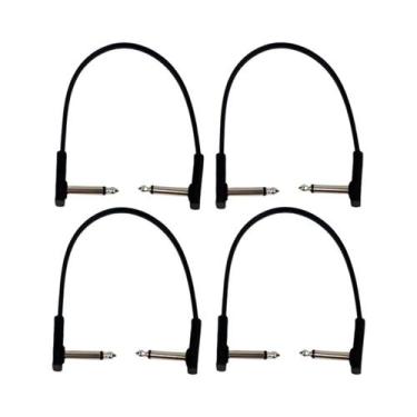 Imagem de Cabo Flat Miwayer Para Pedal De Guitarra, Economia De Espaço, 6.35 Mm 