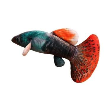 Imagem de Brinquedo De Pelúcia Simulado De Guppy Vivid De 40/60CM, Boneco De Pei