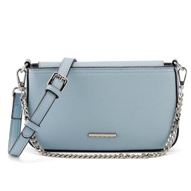 Imagem de Goinsound Bolsa tiracolo pequena conversível feminina de couro vegano com alça superior com alça ajustável, Damasco 1, Small