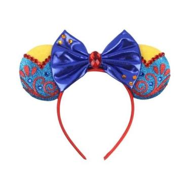 Imagem de Tiara De Cabelo Acessório Para Meninas Disney Princesa Branca De Neve 