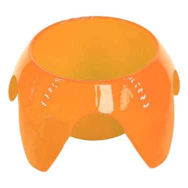 Imagem de Porta-copos de praia Porta-copos de plástico à prova de areia Suporte multifuncional para bebidas para bebidas Lanches Óculos de sol Acessórios para telefone na praia Piscina (Laranja)