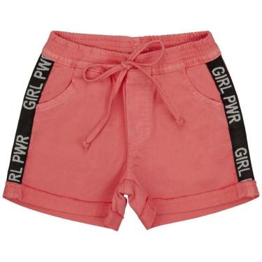 Imagem de Shorts Juvenil Look Jeans Sarja Moletom Pink - ROSA - 10-Feminino