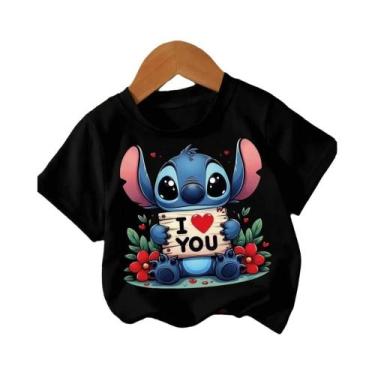 Imagem de Camiseta De Aniversário Disney Lilo Stitch Para Crianças, Camisetas Pr