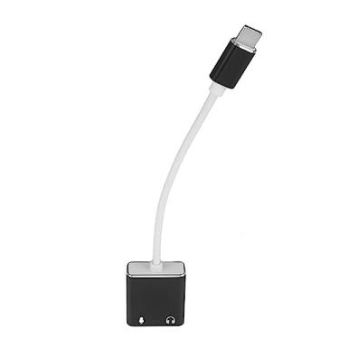 Imagem de Akozon Adaptador de Microfone USB C – Placa de Som de áudio Tipo C a 3,5 Mm Com Saída de 7.1 Canais para Fones de Ouvido e Microfones – Placa de Som USB Externa Leve e Portátil
