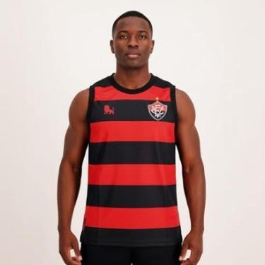 Imagem de Camiseta Regata Vitória Licenciada Oficial Masculina-Masculino