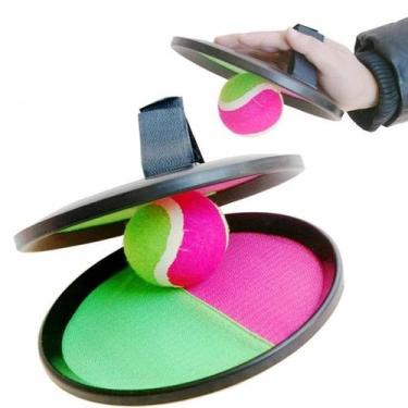 Imagem de Conjunto de bola de brinquedo de tênis, jogo de bola esportiva, lançar