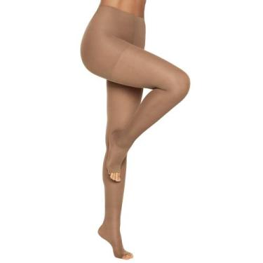 Imagem de Meia calça Kendall Sem Ponteira Média Compressão 1701, XG, Mel