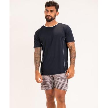 Imagem de T-shirt Dry Fit Vivo Masculina - APNEIA, Preto, M