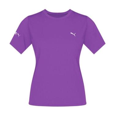 Imagem de Camiseta Térmica Puma UV50+ Manga Curta Feminina - Roxo P-Feminino