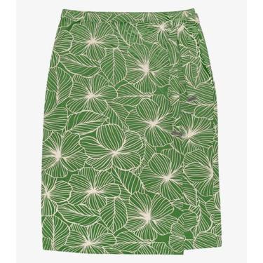 Imagem de Saia Super Midi Feminina Plus Size Secret Glam Verde, Plus G2, Verde