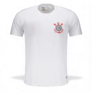 Imagem de Camisa Coimbra Térmica Corinthians Dry Logo Bordado, Branco, G