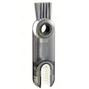 Imagem de Escova de limpeza 3 em 1 para tampa de copo, ferramentas de limpeza de garrafa de isolamento multifuncional, limpador de suporte de copo de silicone minúsculo multiuso, ferramentas de limpeza de