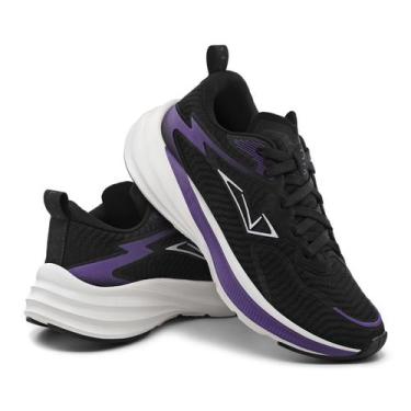 Imagem de Tênis Feminino Vili Ace Corrida Caminhada Academia Cor:PTOROXTamanho:3