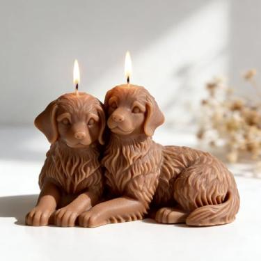 Imagem de Vela cilíndrica para casais animais e molde de resina - moldes de silicone de fundição de resina para decoração de casa e fabricação de velas, molde espiral ondulado