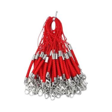 Imagem de 10 Peças De Cordão Trançado Com Fecho Lagosta Para Chaveiro, Gancho Pa