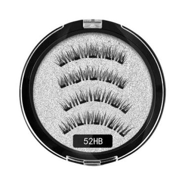 Imagem de Cílios Postiços Magnéticos 3D Naturais Reutilizáveis, Conjunto Com 4 C