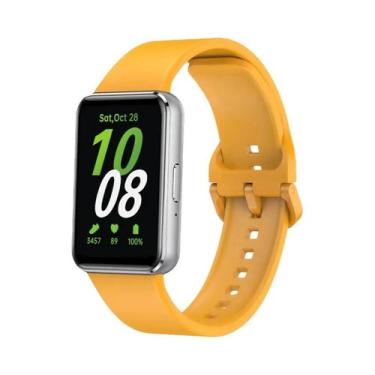 Imagem de Pulseira De Silicone Macia Para Relógio Samsung Galaxy Fit 3, Acessóri