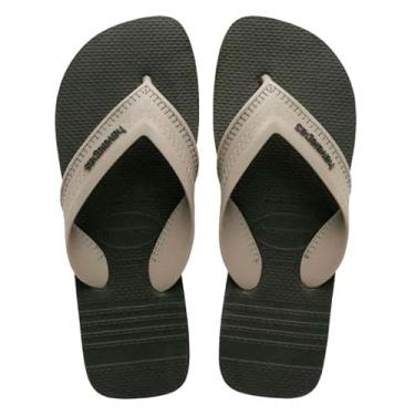 Imagem de Chinelo Havaianas Hybrid Be Verde Olive/Cimento Queimado 37/38