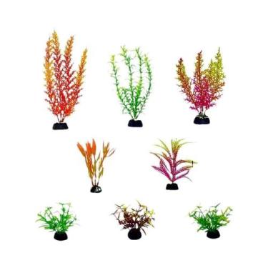 Imagem de Conjunto De 24 Plantas Artificiais Para Aquário, Ervas Aquáticas, Deco