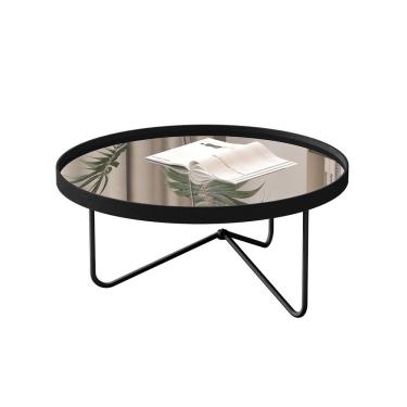 Imagem de Mesa De Centro Alamanda Preto Pe Preto - Moveis Jb