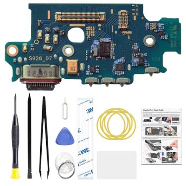 Imagem de Porta de carregamento para Galaxy S24 Plus versão dos EUA, placa de base USB-C para modelos SM-S926U SM-S926U1 SM-S926W, com kit de ferramentas e instruções
