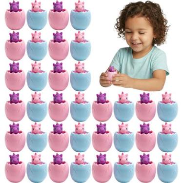 Imagem de Kit 36 Ovos De Unicórnio Squishies Sortidos Brinquedos Sensoriais Anti