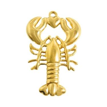 Imagem de Pingente De Animais Marinhos Em Aço Inoxidável 5 Peças: Lagosta, Caran