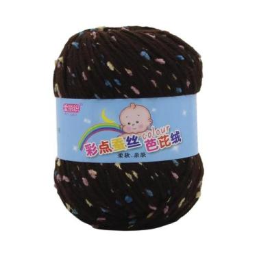 Imagem de Fio De Algodão Colorido 50g Para Tricô Manual, Crochê, Suéter, Coberto