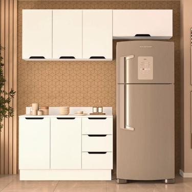Imagem de Cozinha Modulada 3 Pecas com Tampo e Rodape Maeena Politorno