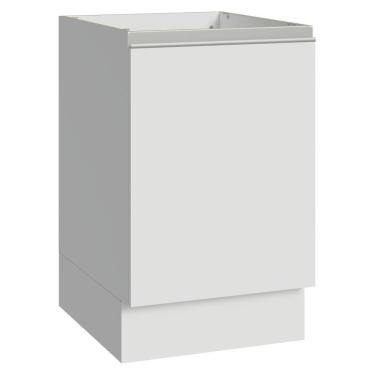 Imagem de Balcão De Cozinha 50cm 1 Porta (sem Tampo) B Glamy Madesa Branco