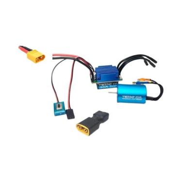Imagem de Combo De Motor Brushless E ESC 35A 45A Para Wltoys 124016 Remo Hobby X