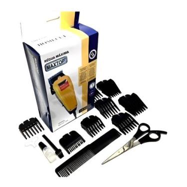 Imagem de Máquina Fazer Barba e Cortar Cabelo Barbeiro Profissional com Acessóri