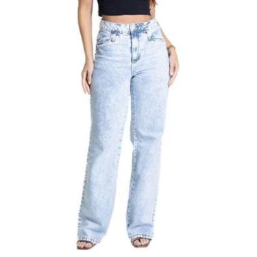 Imagem de Calça Jeans Sawary Wide Leg - 281631 - Azul claro 38-Feminino