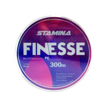 Imagem de Linha de Pesca Multifilamento Stamina Finesse Rosa 300m  Deyu, 0.08mm